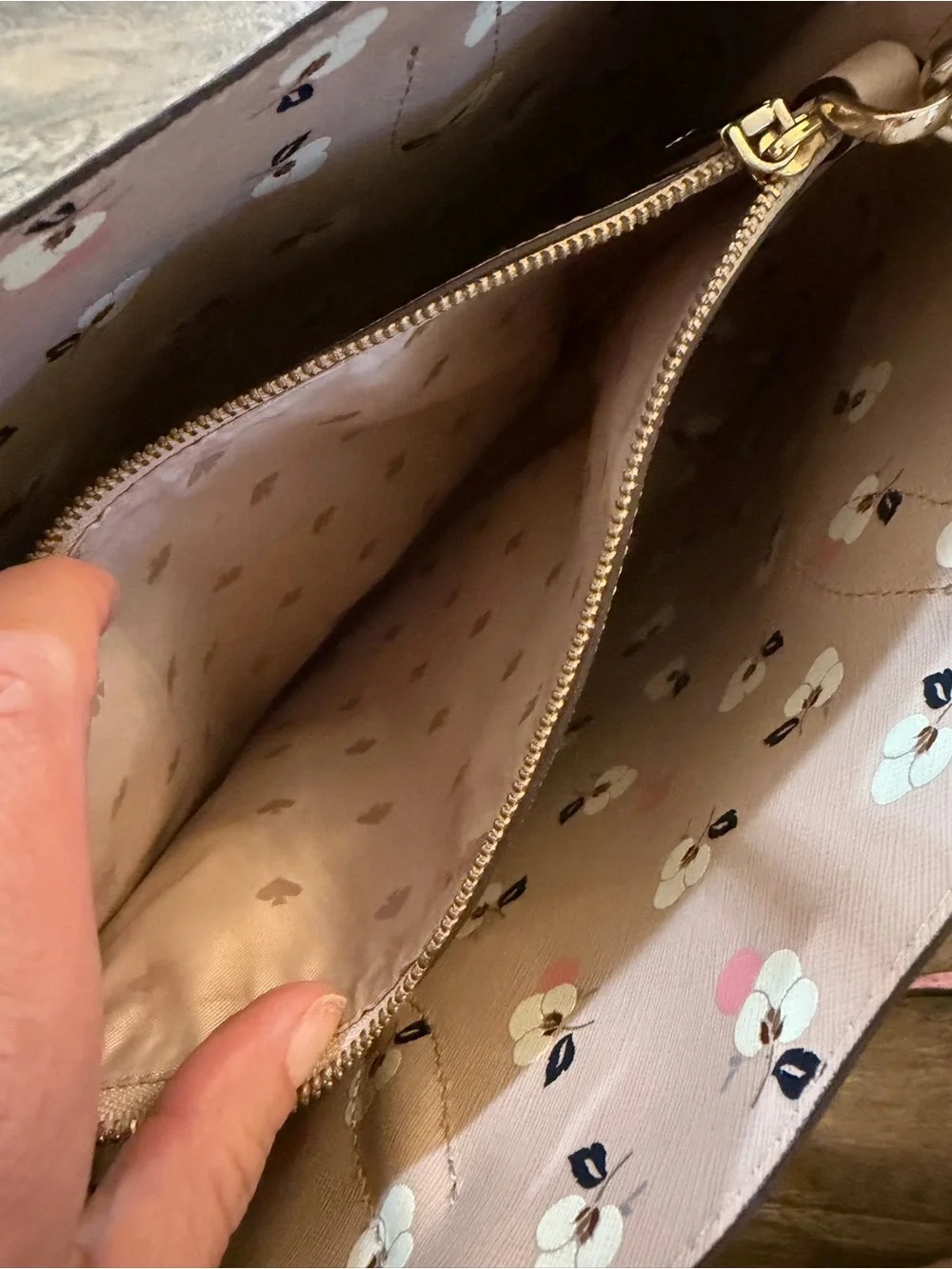 kate spade Pink Leather Tote with Removable Crossbody Strap
